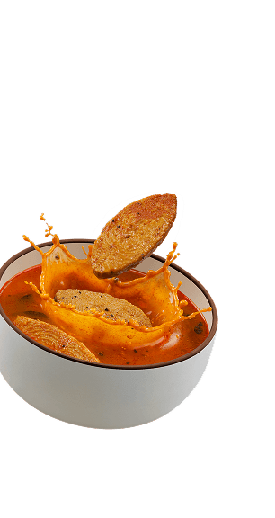 Classic Fillet splashing from bowl