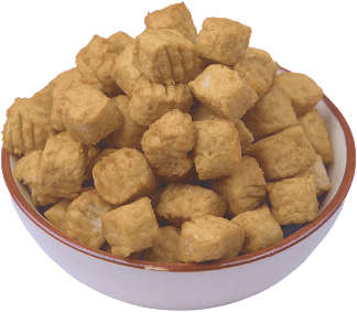 Bowl of Saivai cube pieces
