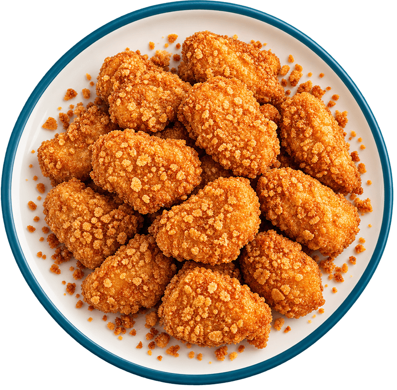 Cooked Crispy Nuggets